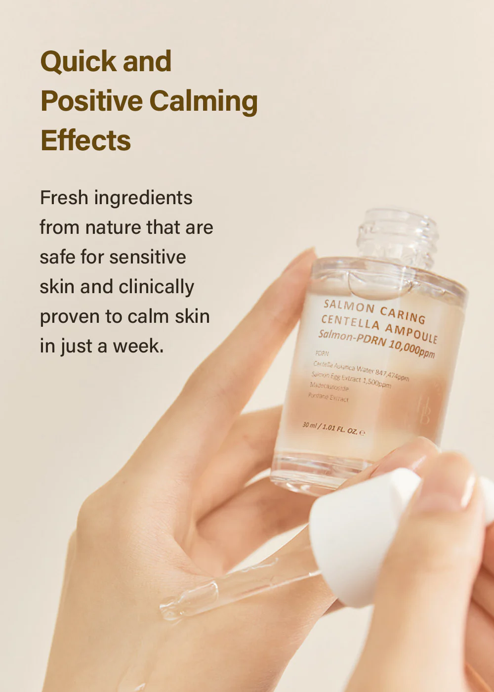 Heveblue Salmon Caring Centella Ampoule 30ml - Image 3