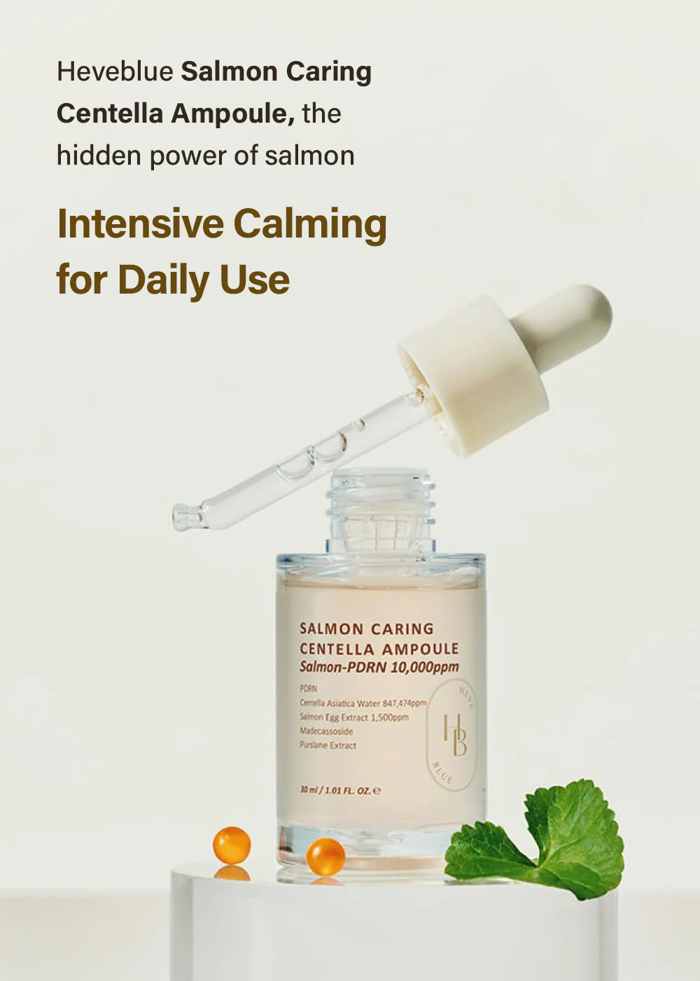 Heveblue Salmon Caring Centella Ampoule 30ml - Image 4