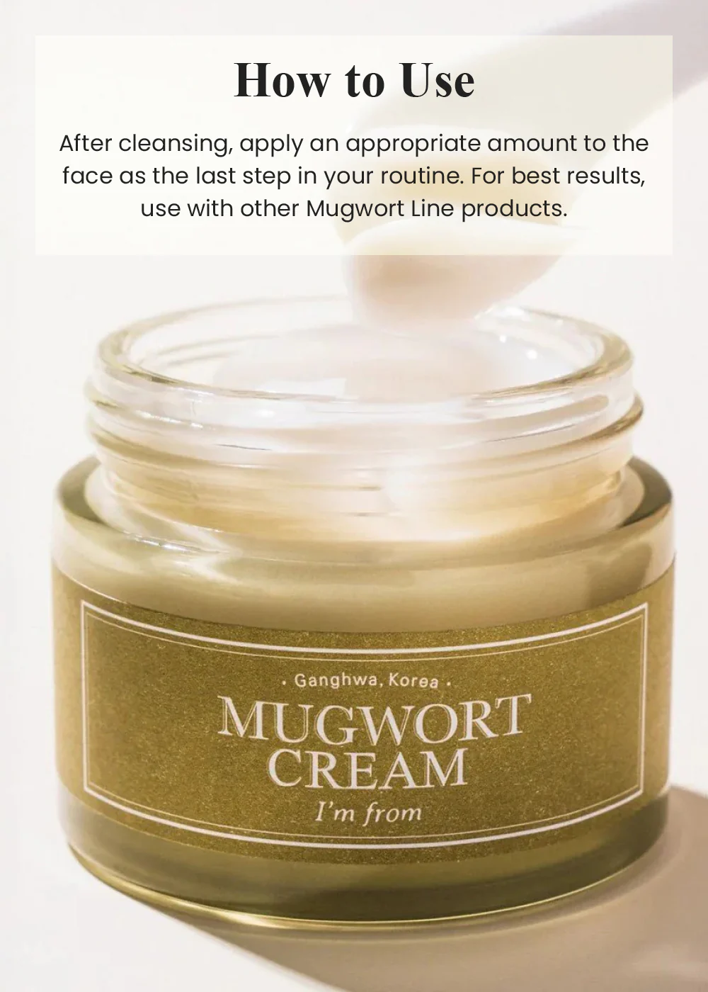 I’m from Mugwort Cream 50g - Image 7