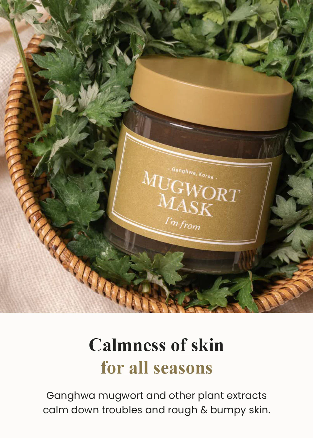 I’m from Mugwort Mask 110g - Image 5