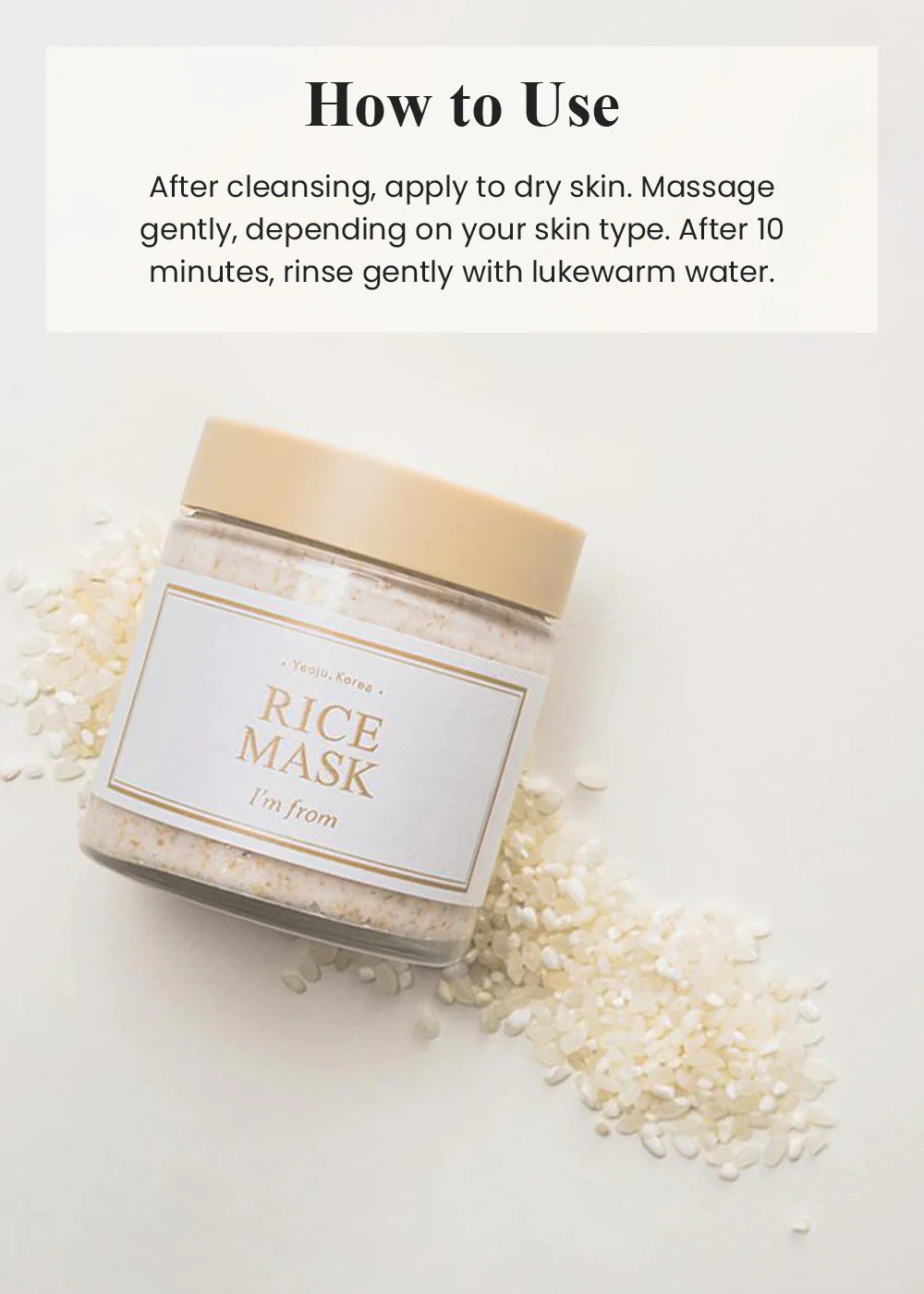 I’m from Rice Mask 110g - Image 7