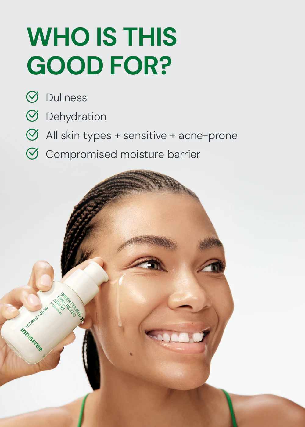 INNISFREE Green Tea Seed Hyaluronic Acid Serum 80ml - Image 7