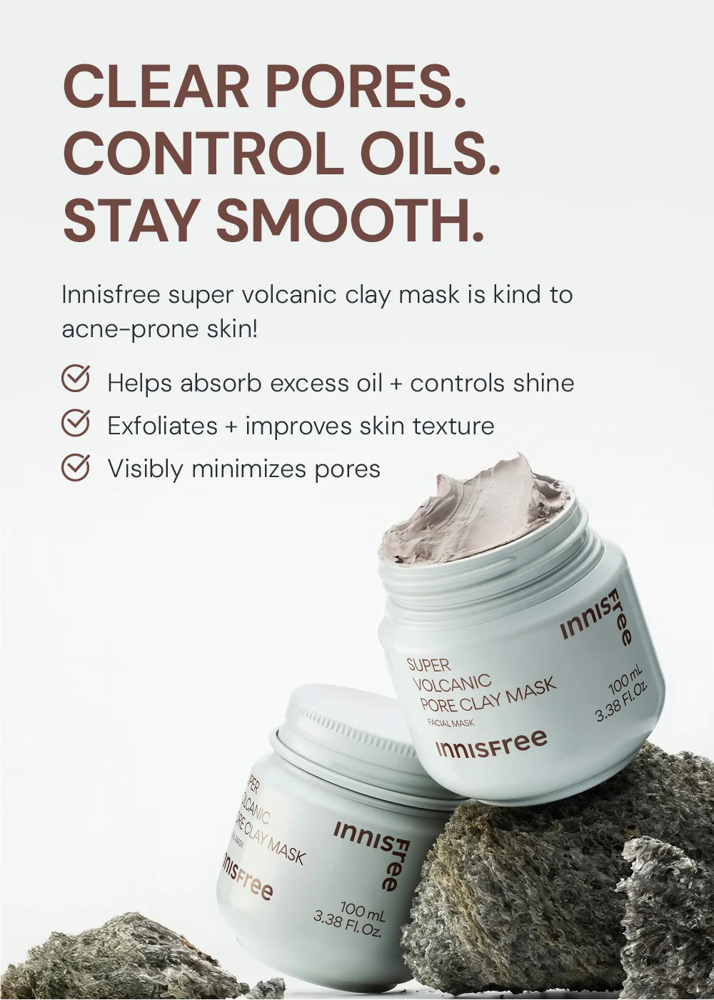INNISFREE Super Volcanic Pore Clay Mask 100ml - Image 2