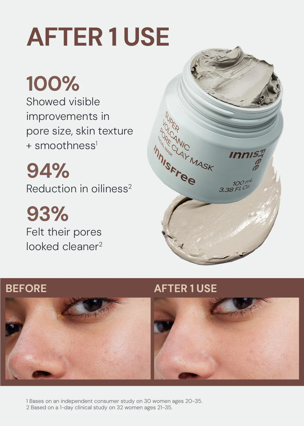 INNISFREE Super Volcanic Pore Clay Mask 100ml - Image 5