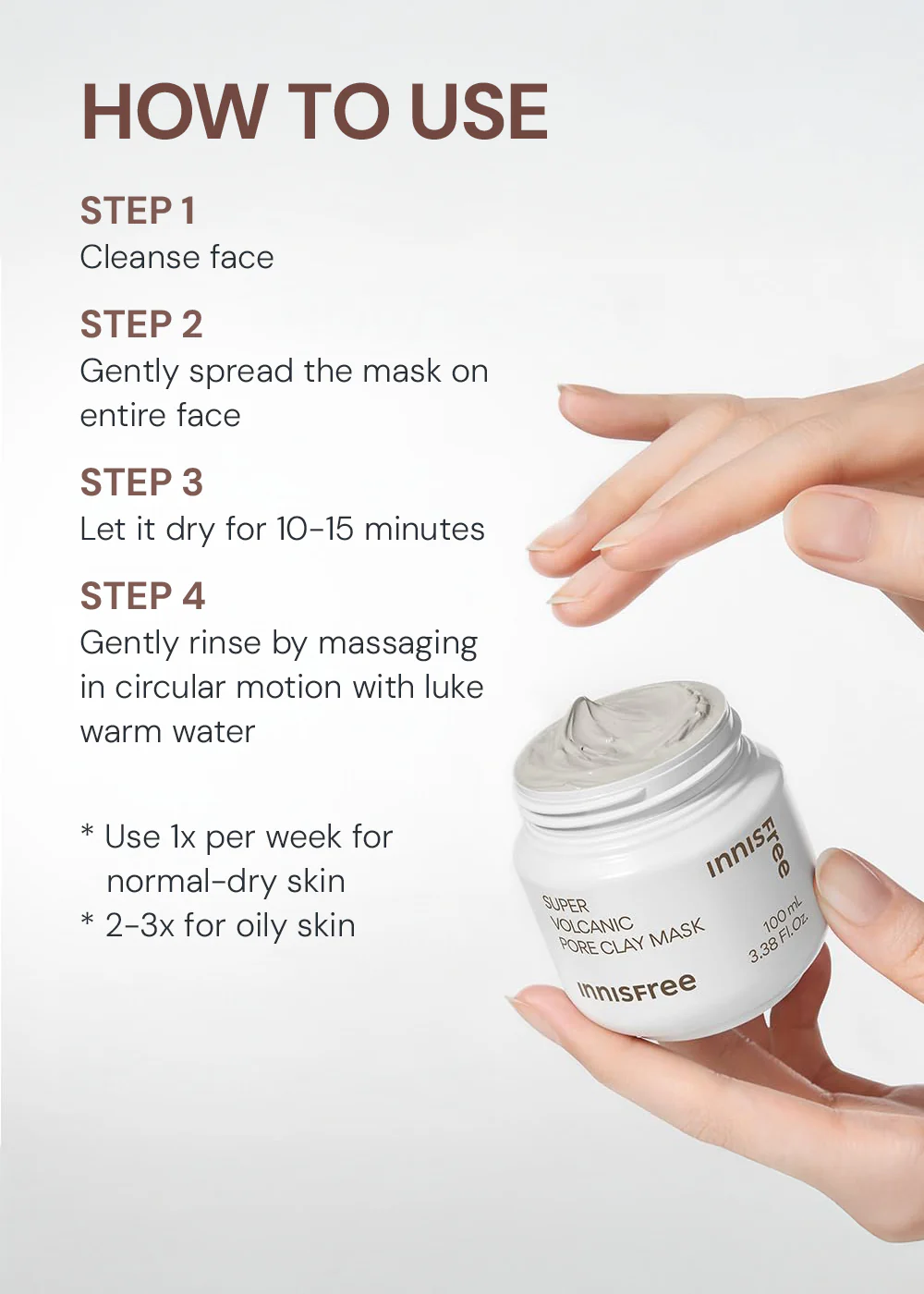 INNISFREE Super Volcanic Pore Clay Mask 100ml - Image 7