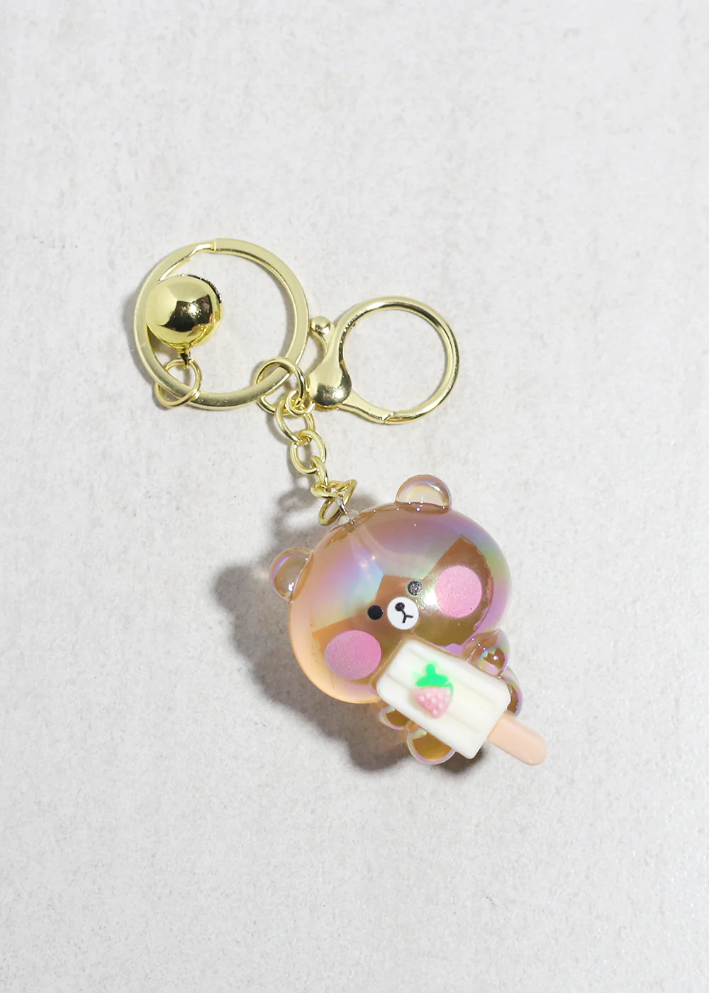 Iridescent Popsicle Bear Bag Charm