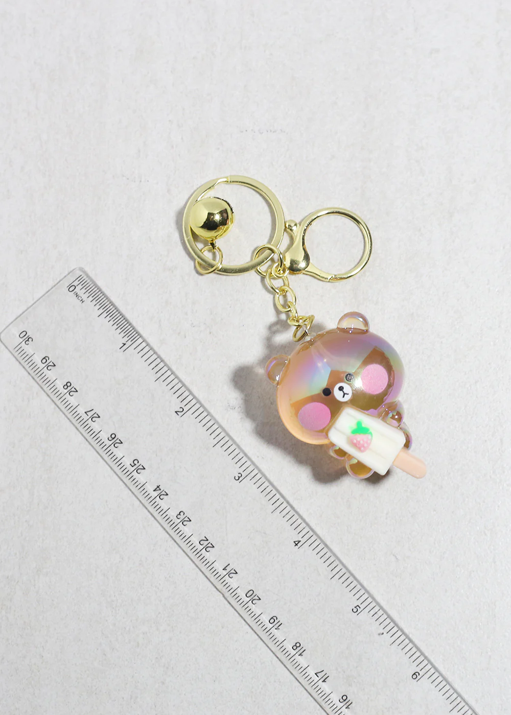 Iridescent Popsicle Bear Bag Charm - Image 2