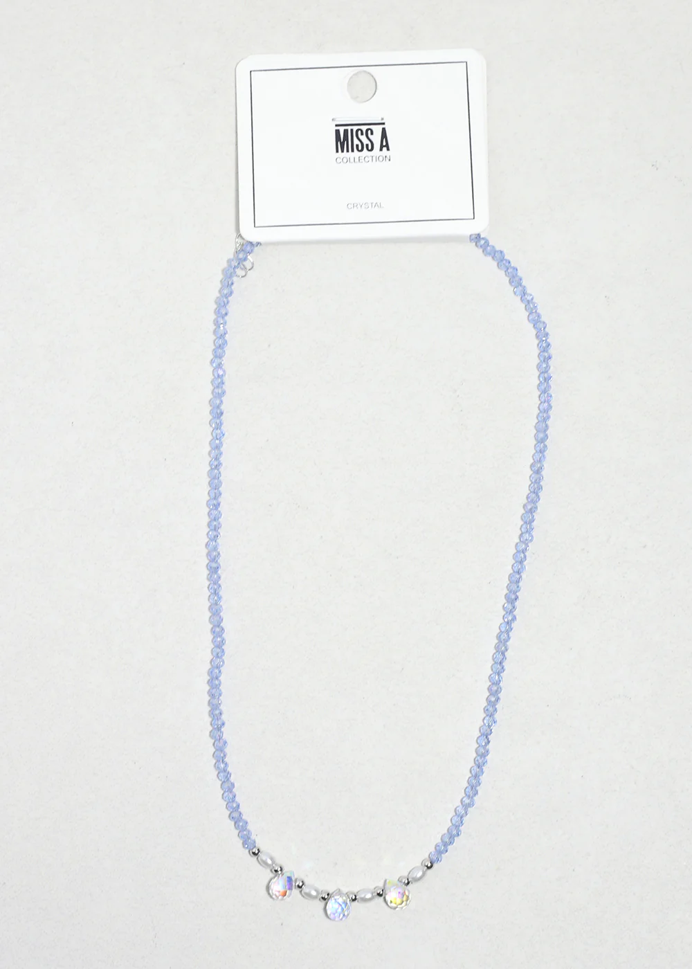 Iris Glow Crystal Beaded Necklace - Image 2