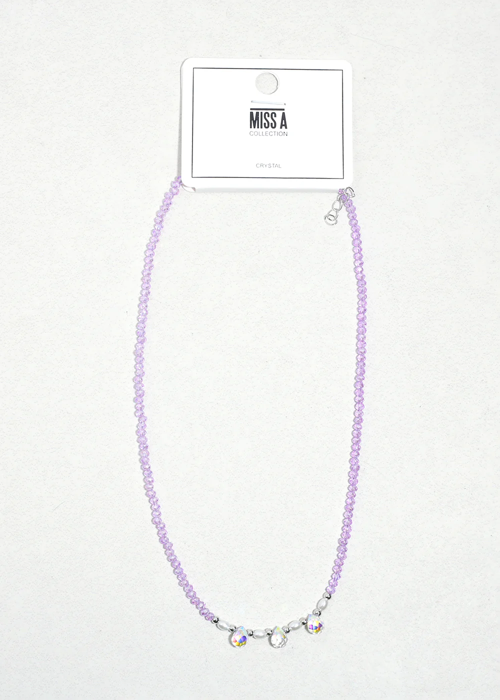 Iris Glow Crystal Beaded Necklace - Image 3
