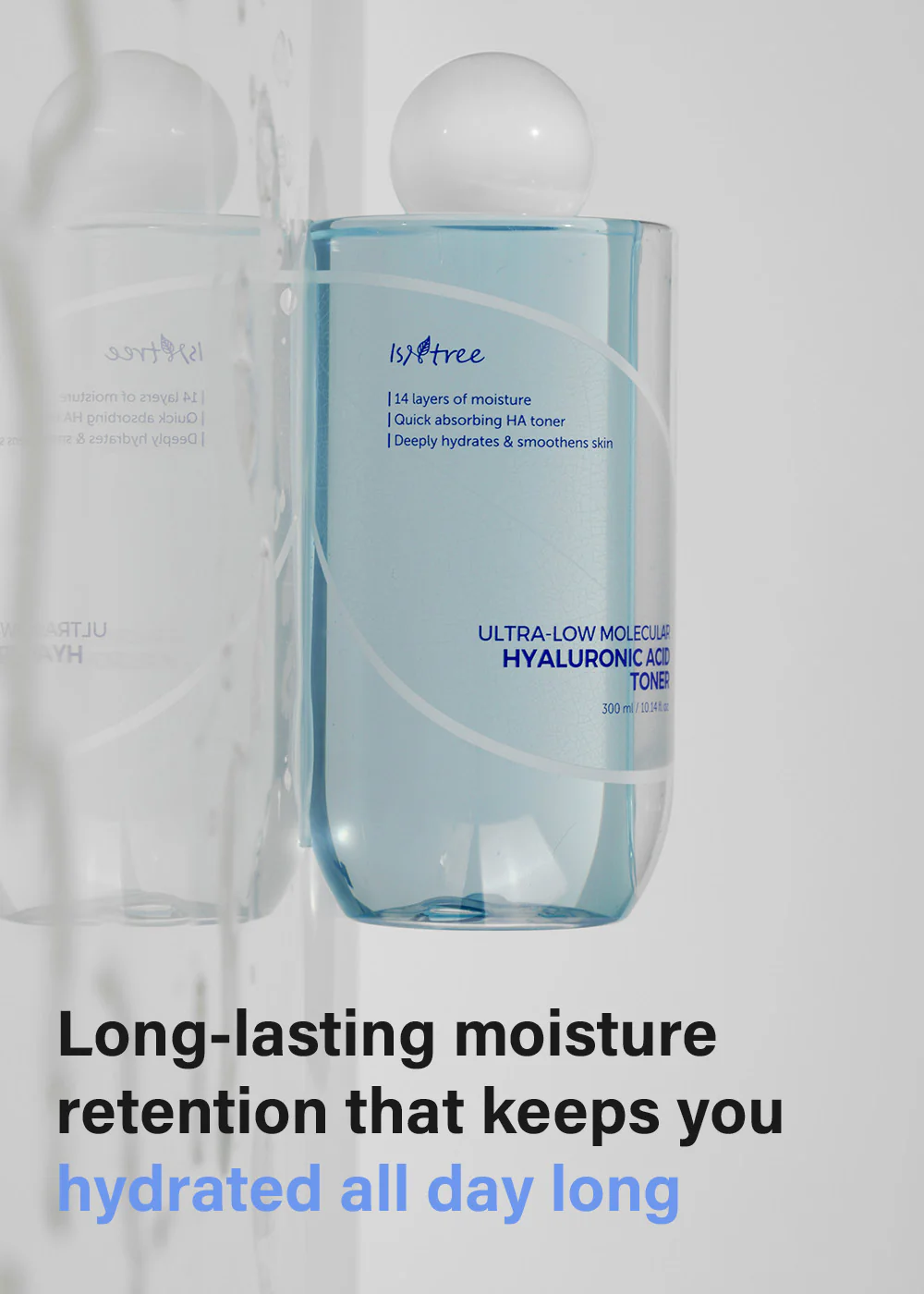 Isntree Ultra-Low Molecular Hyaluronic Acid Toner 300ml - Image 4