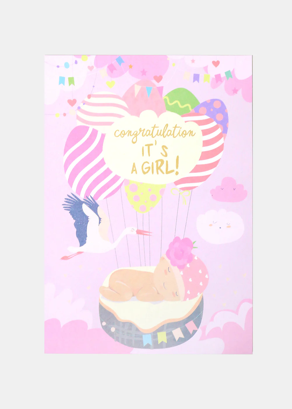 It's A Girl! Greeting Card