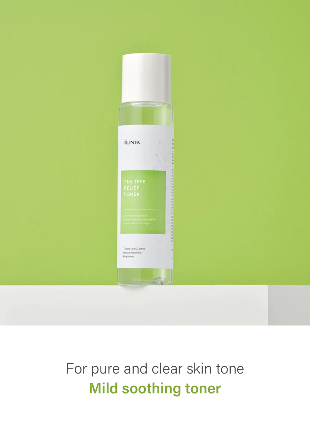 iUNIK Tea Tree Relief Toner 200ml - Image 2