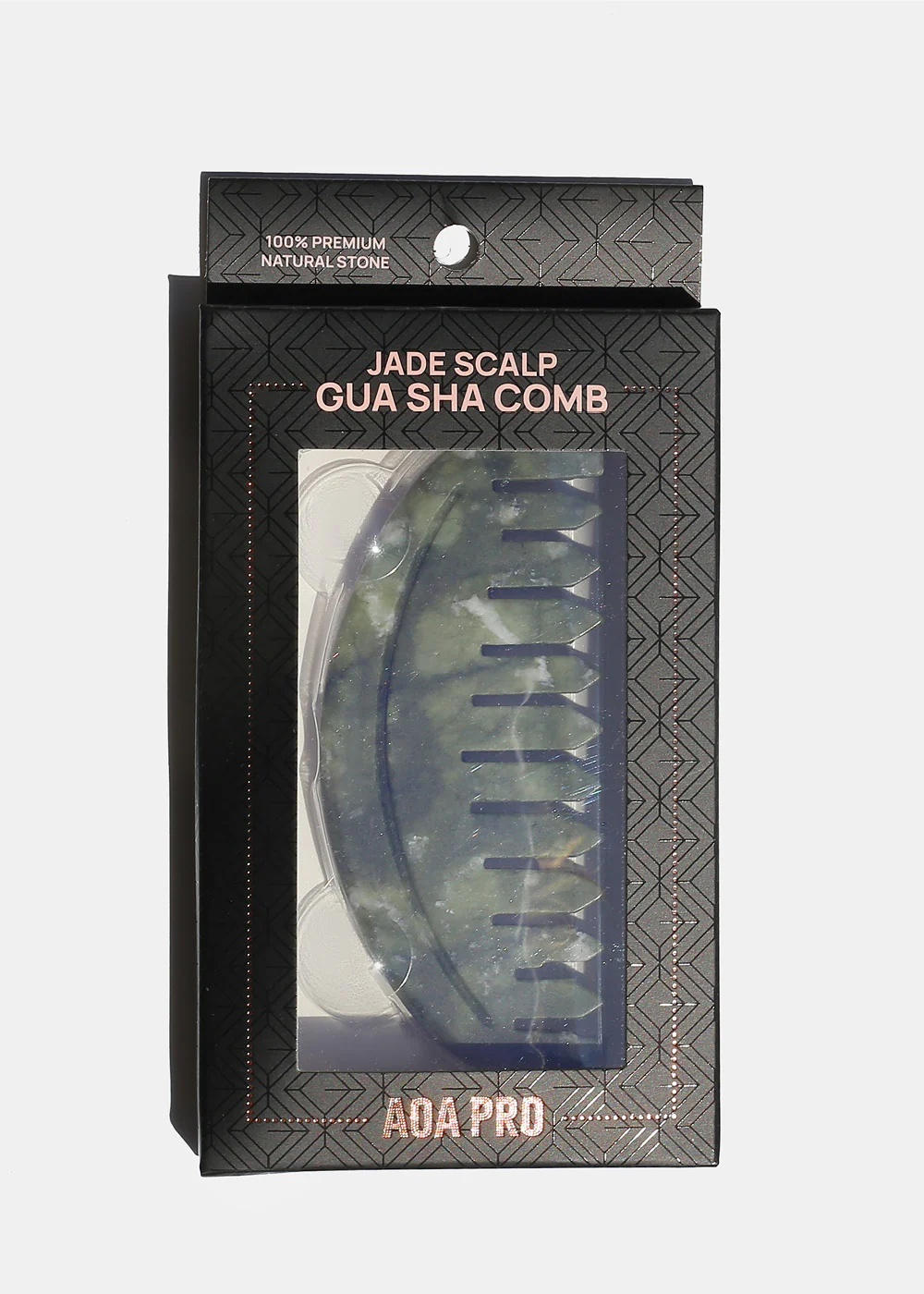 Jade Scalp Massaging Gua Sha Comb - Image 9
