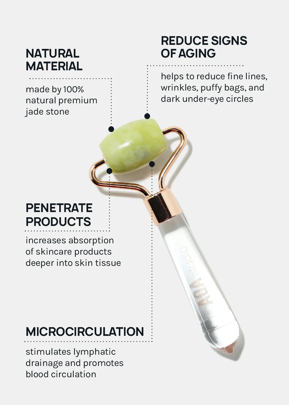 A+ Jade Stone Face Roller - Image 4