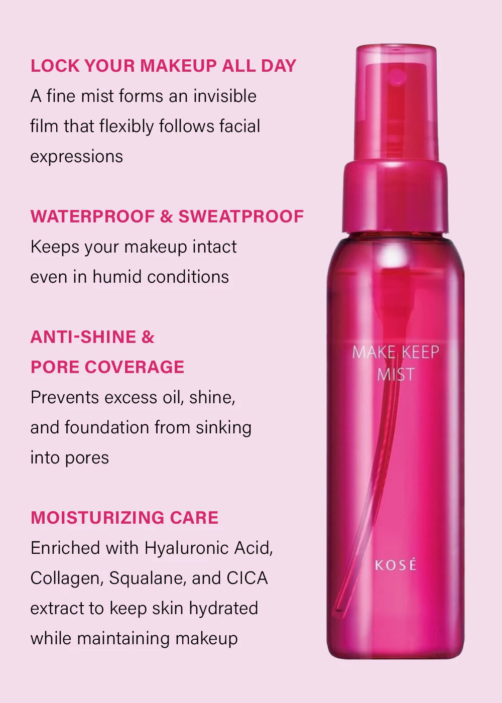 KOSE Make Keep Mist EX+ 80ml - Image 2