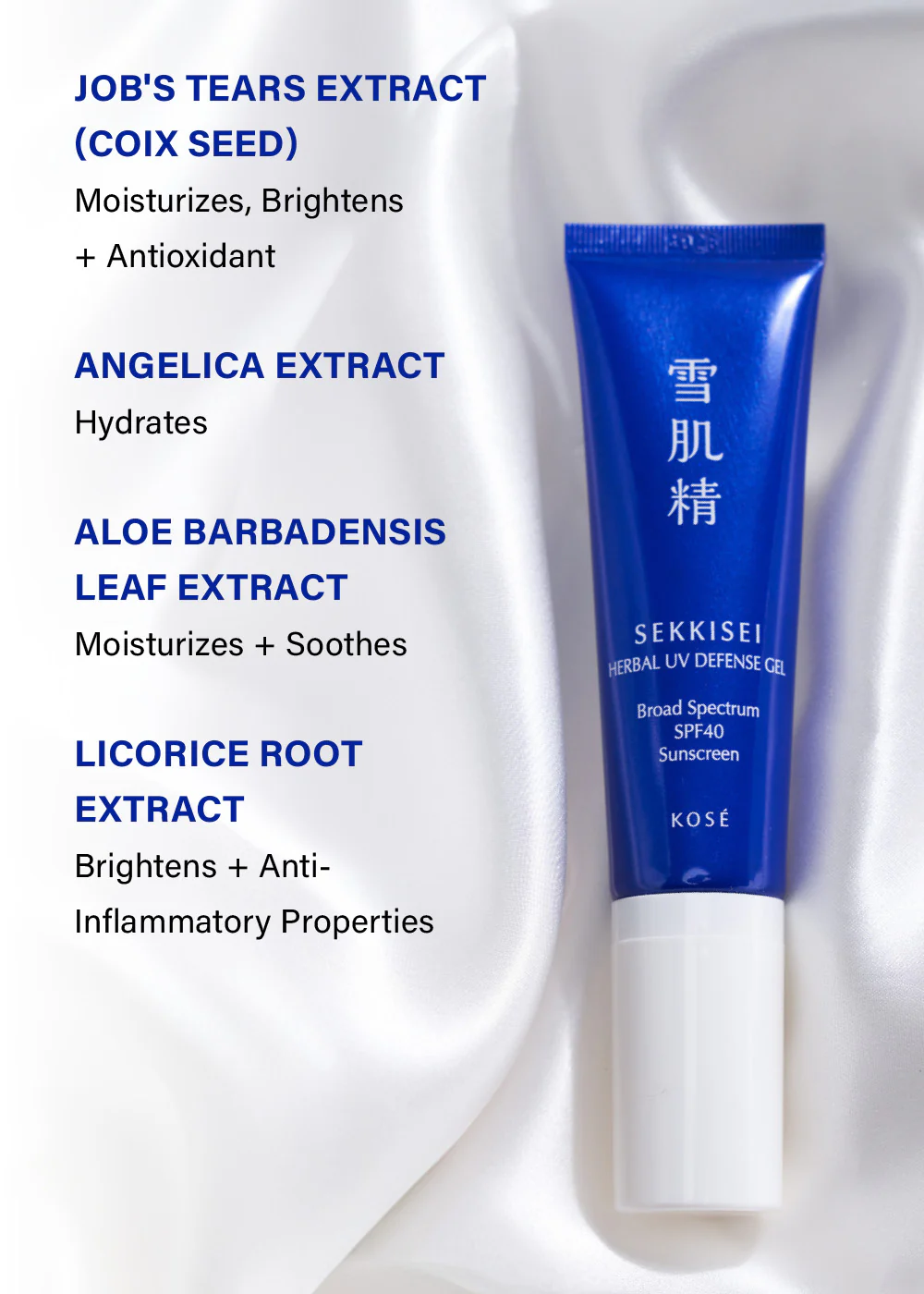 KOSE Sekkisei Herbal UV Defense Gel 30ml - Image 3