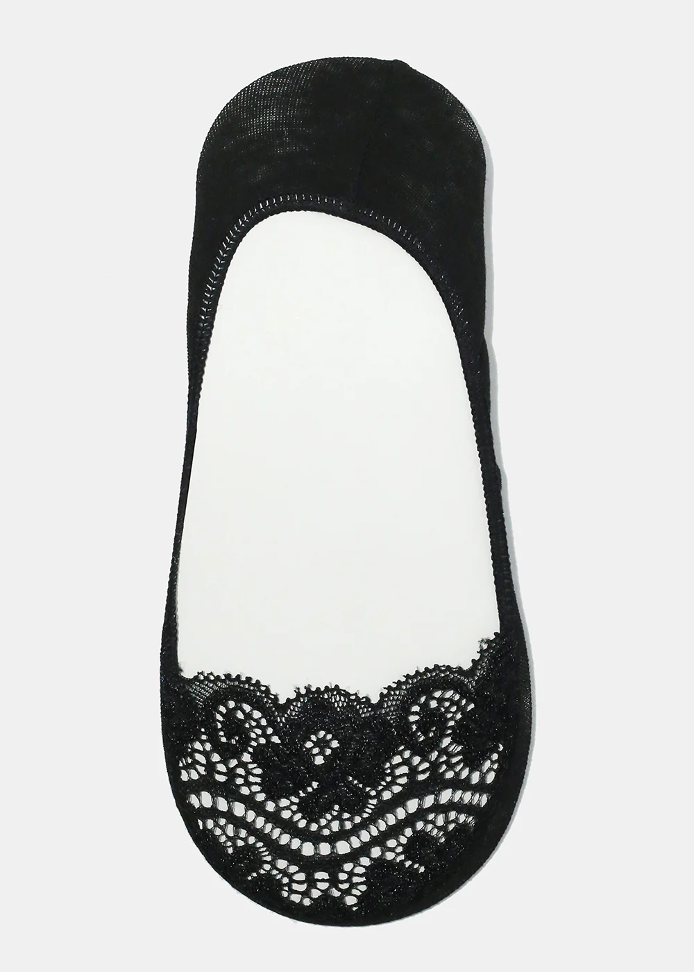 Lace Trim No Show Socks - Image 2