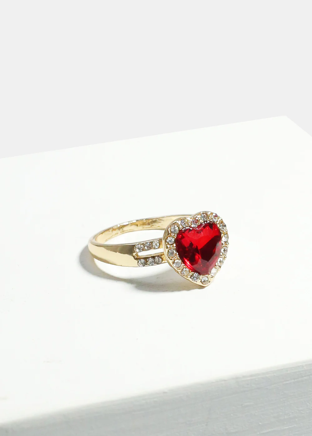 Large Heart Gem Ring - Image 5