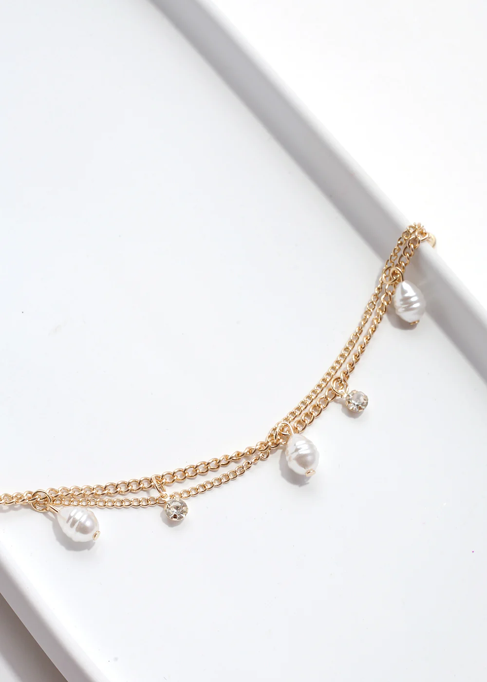 Layered Bracelet with Pearls