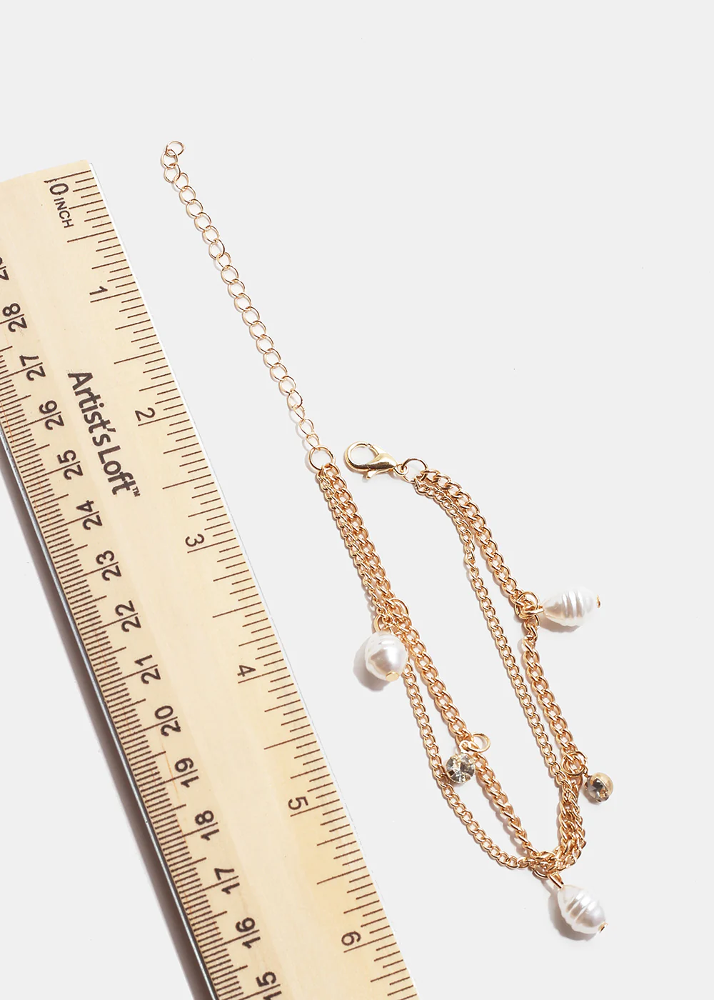 Layered Bracelet with Pearls - Image 2