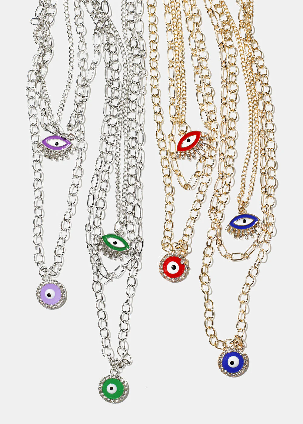 Layered Evil Eye Necklace
