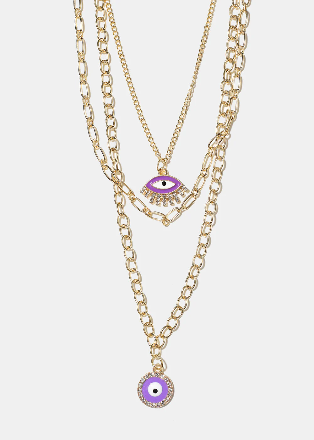 Layered Evil Eye Necklace - Image 10