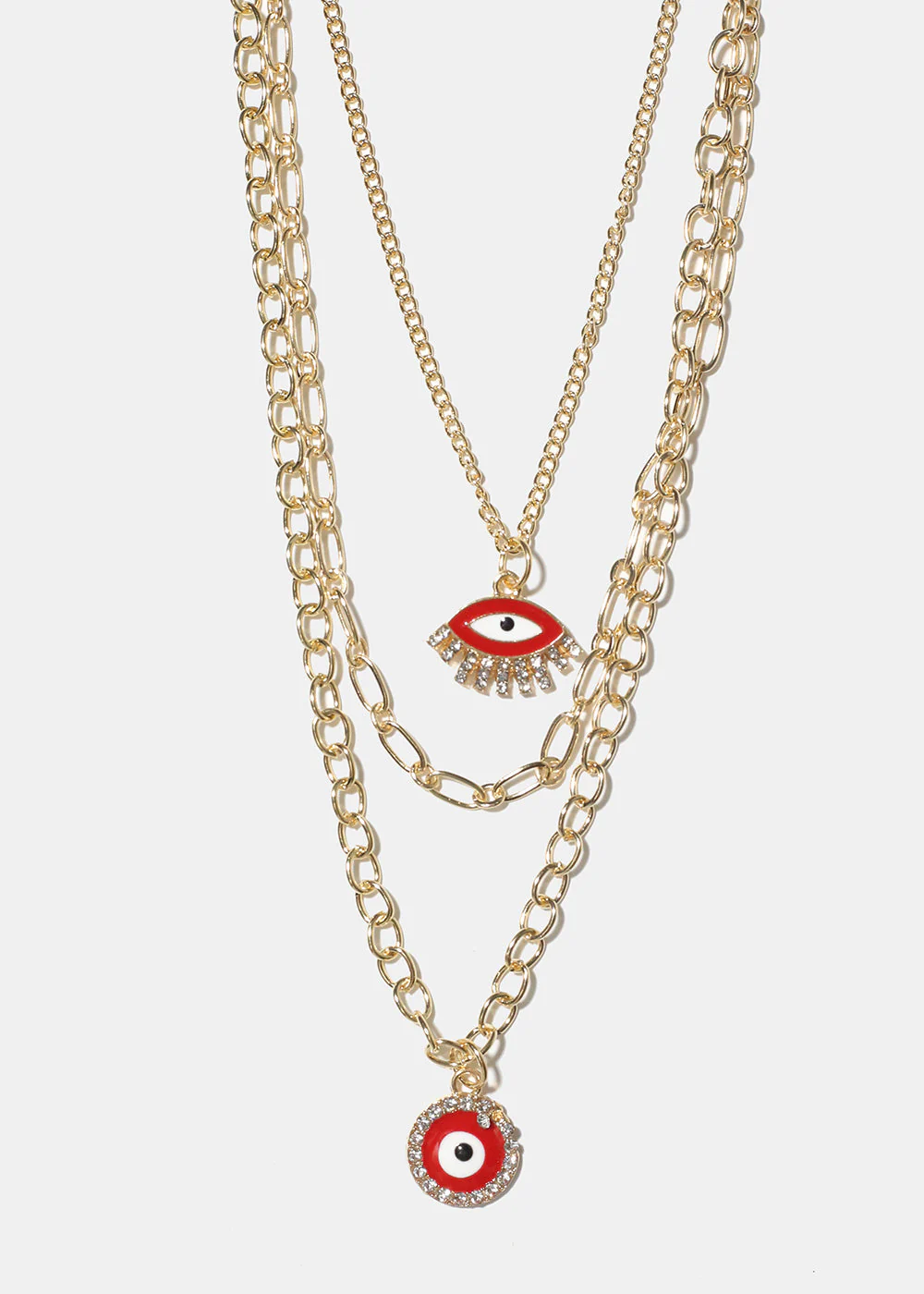 Layered Evil Eye Necklace - Image 13