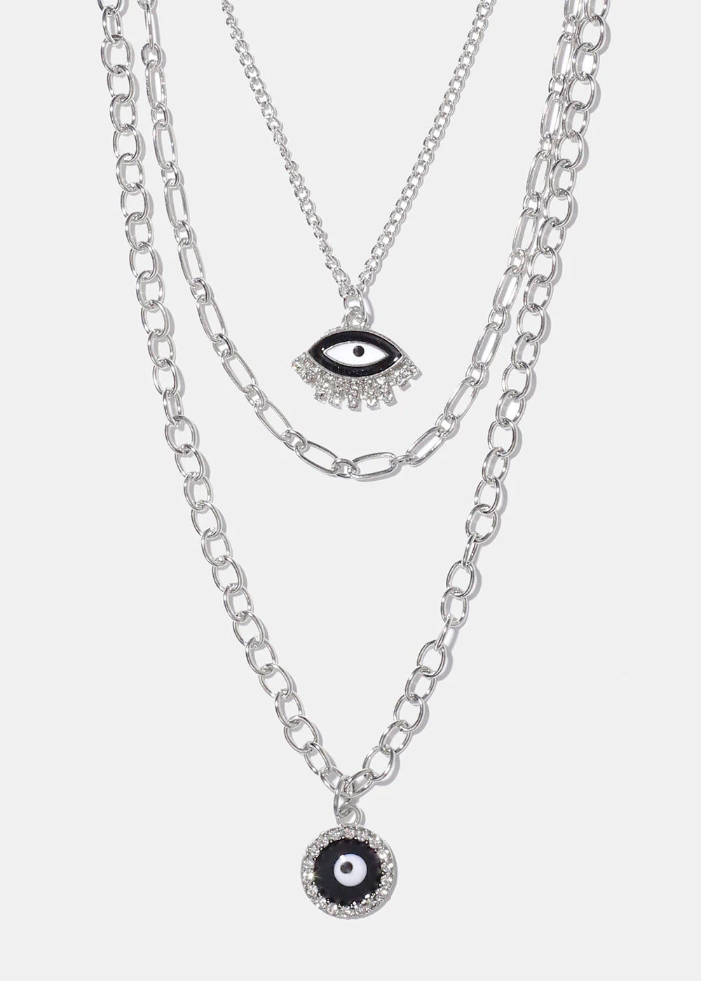 Layered Evil Eye Necklace - Image 2