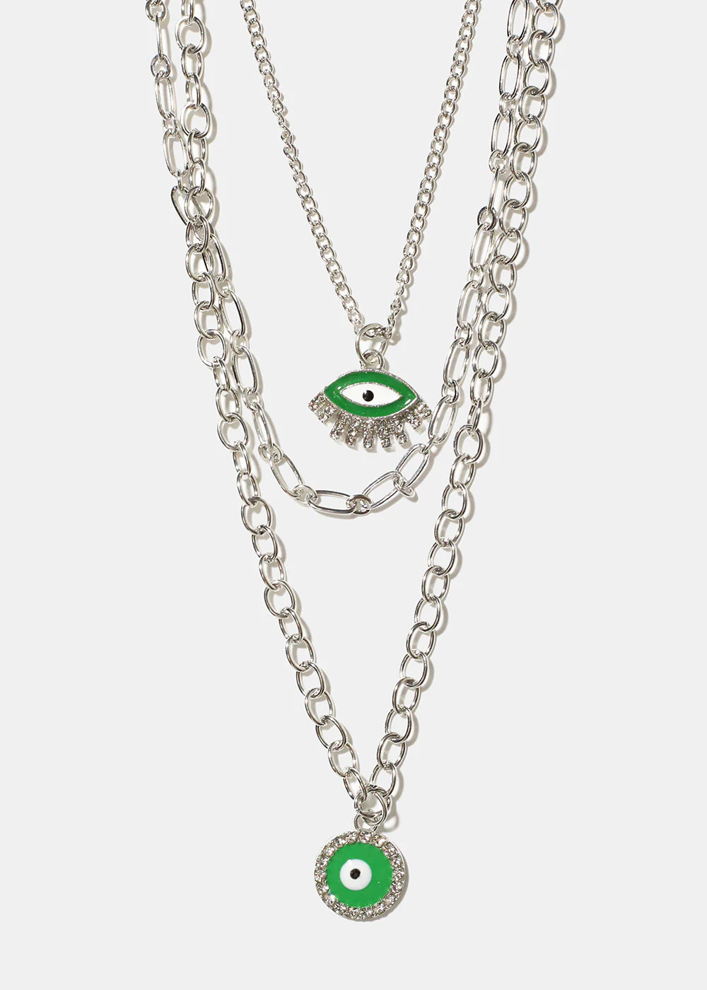 Layered Evil Eye Necklace - Image 5
