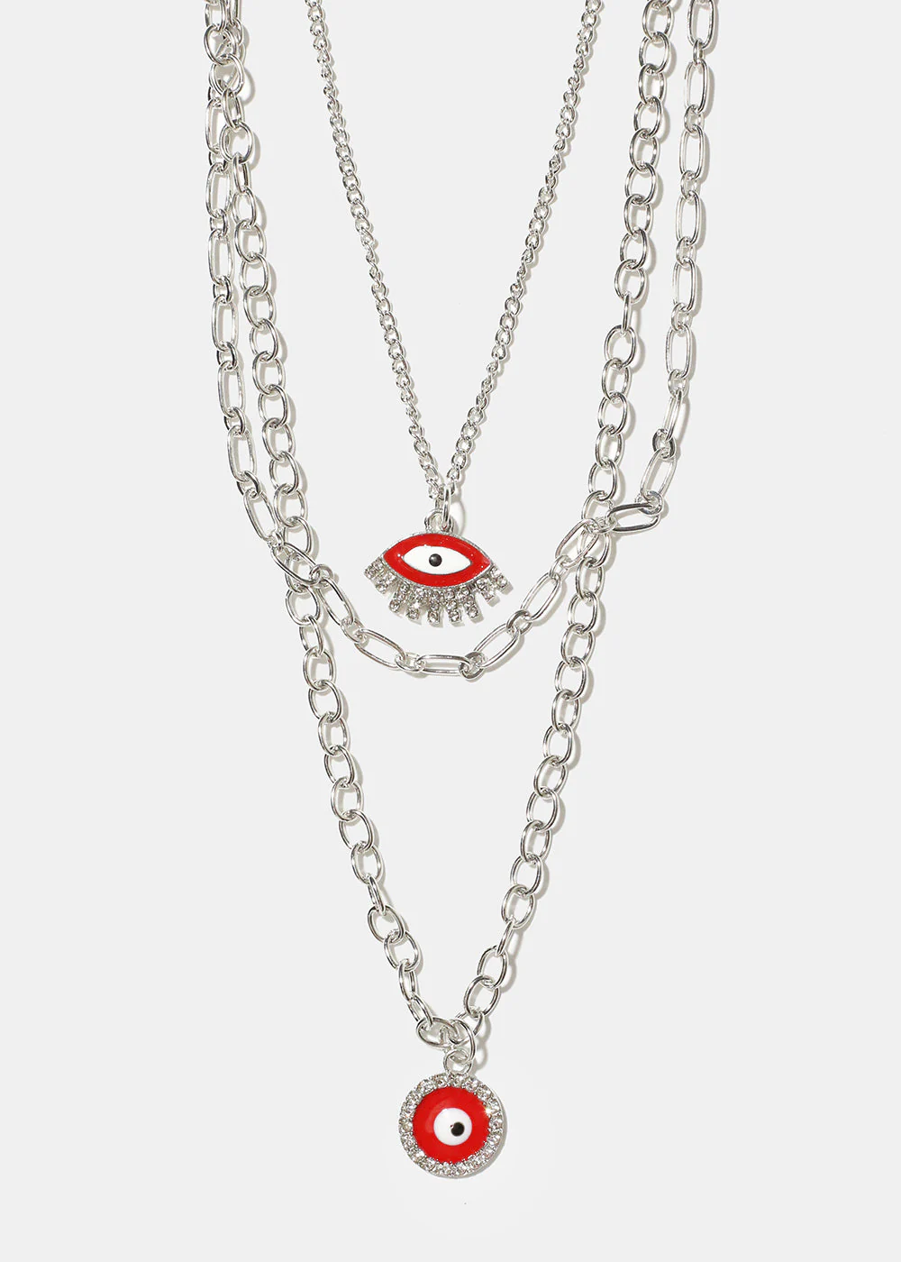 Layered Evil Eye Necklace - Image 8