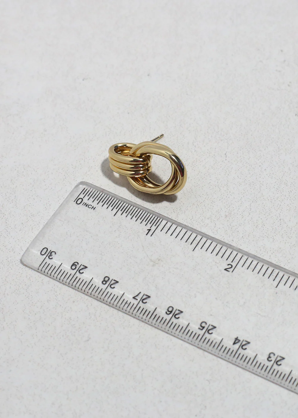 Linked Loop Stud Earrings - Image 6