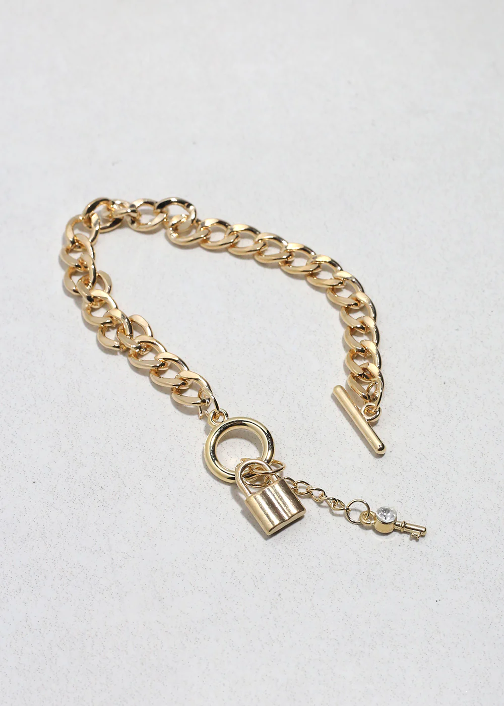 Lock & Link Charm Bracelet - Image 2