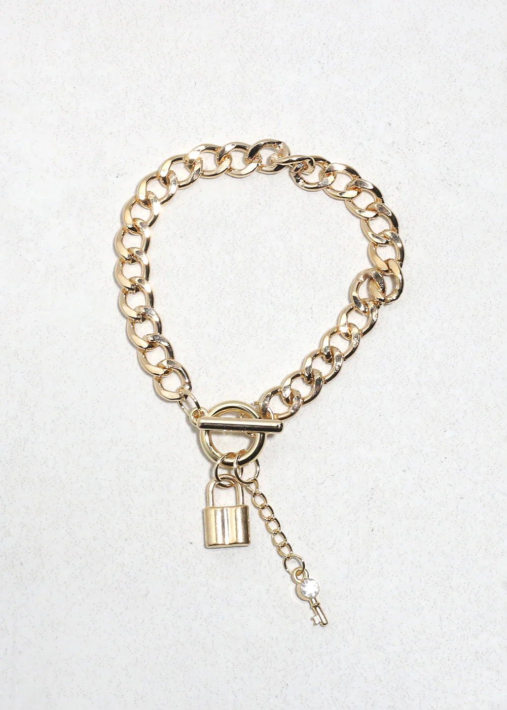 Lock & Link Charm Bracelet - Image 3