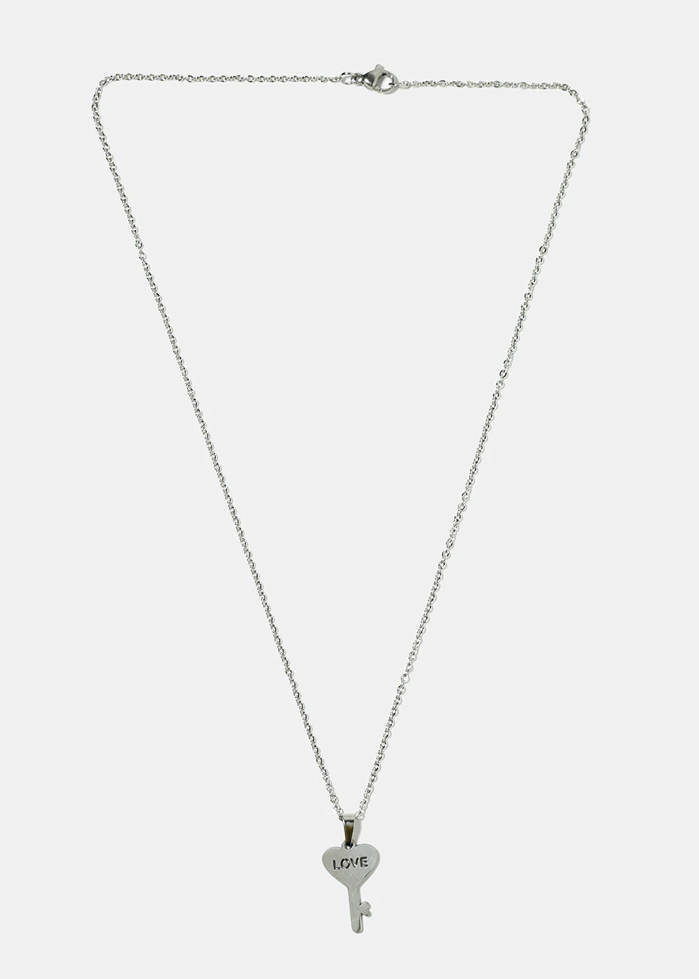 Love Heart Key Necklace - Image 3