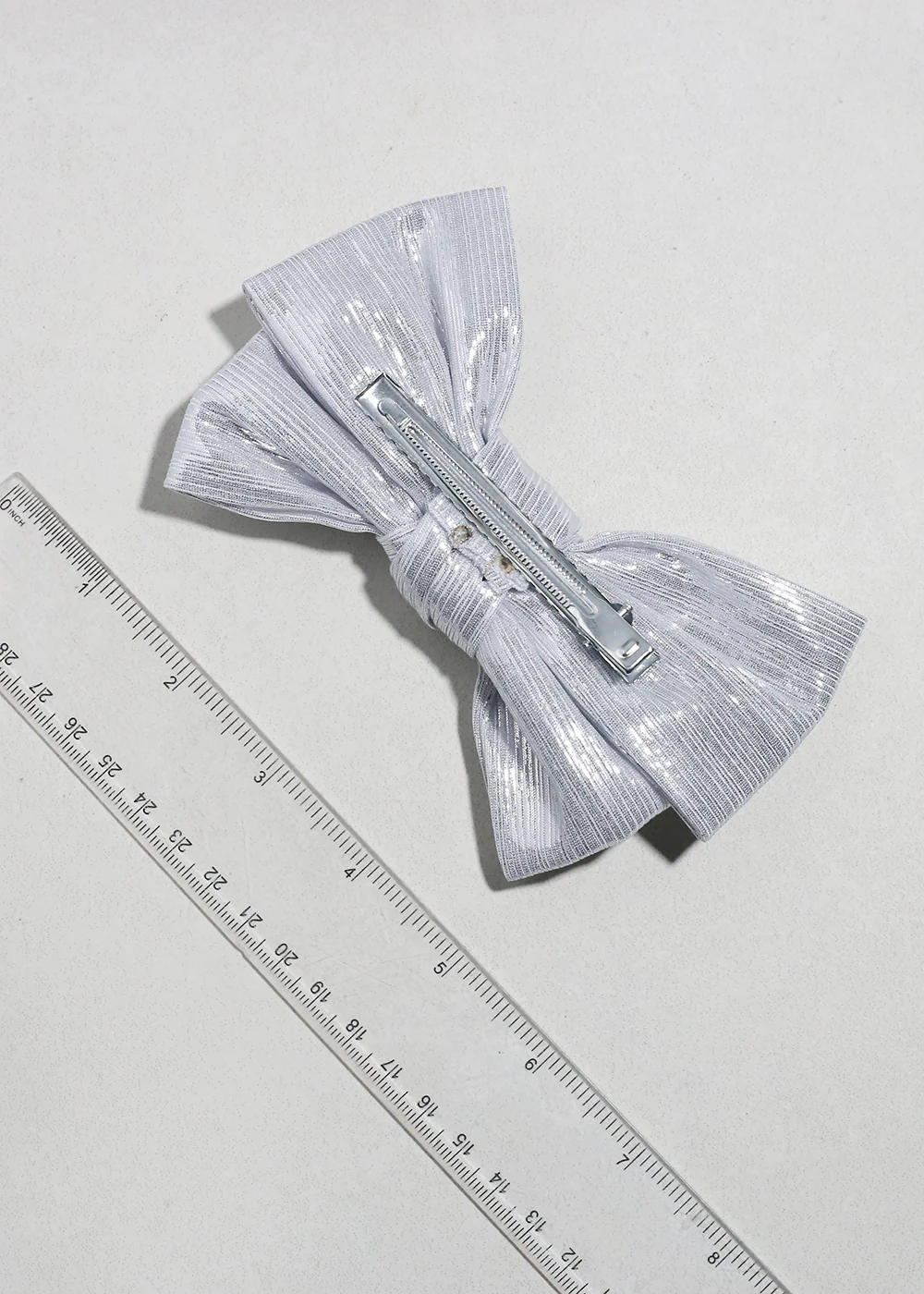 Lumière Sheen Bow Hair Clip - Image 6