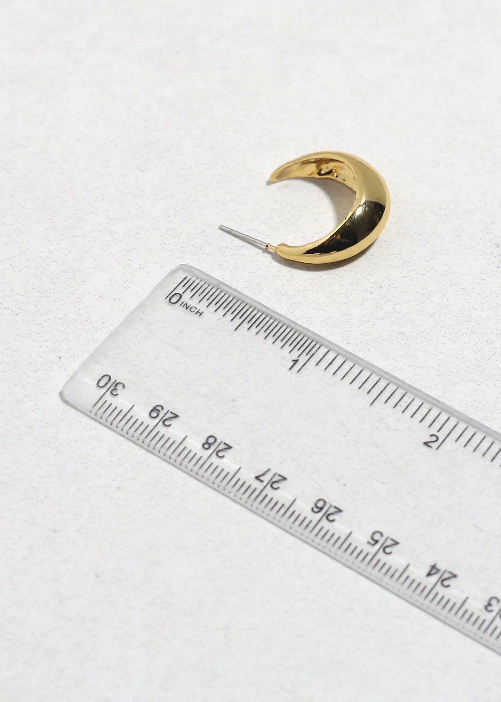 Luna Curve Half Moon Earrings - Image 4