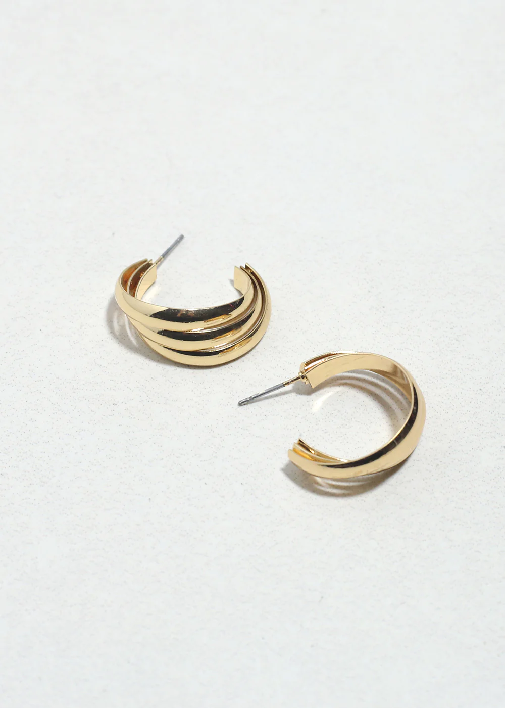 Luxe Layered Hoop Earrings - Image 2