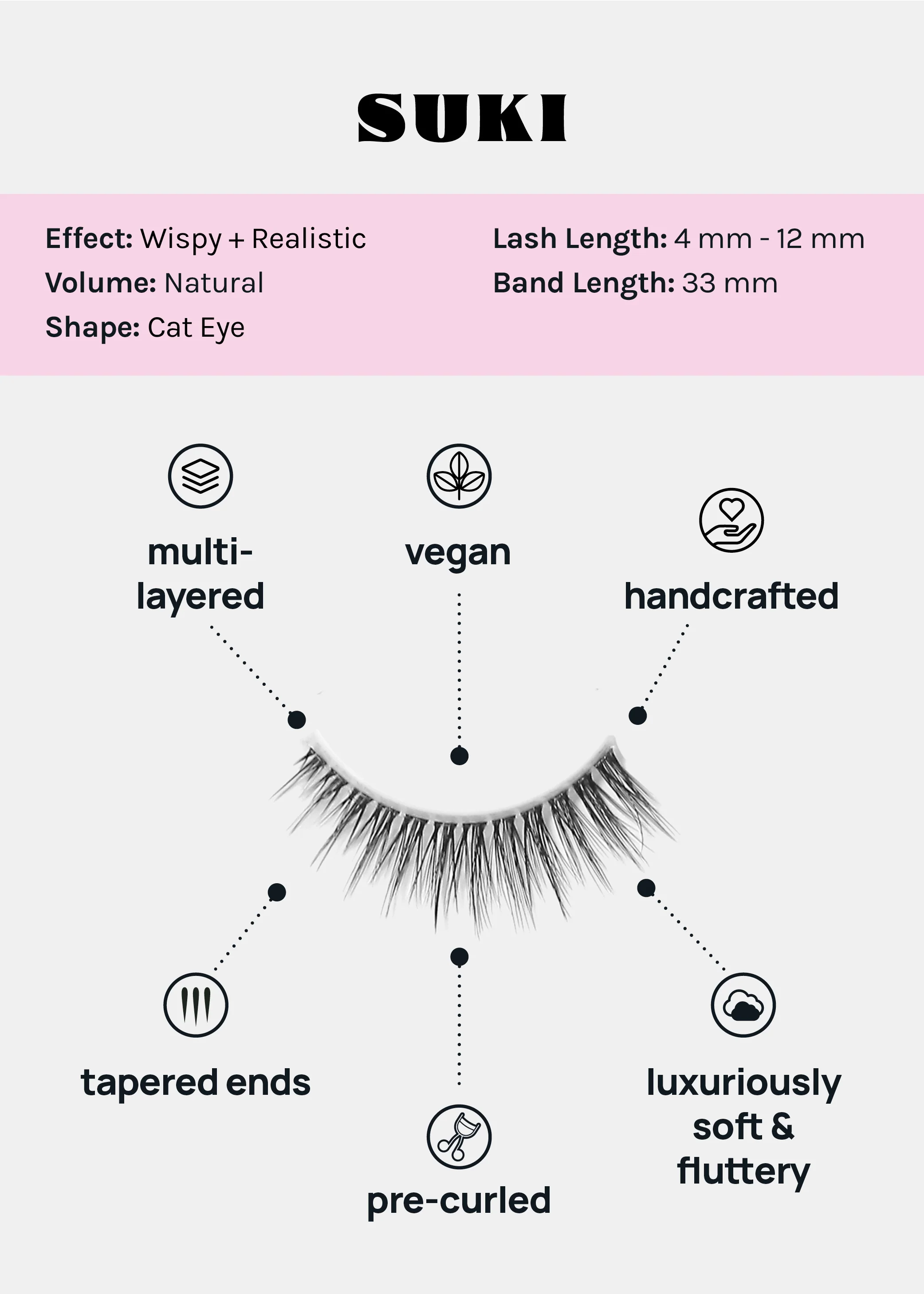 Magical Girl Natural Eyelashes β Suki - Image 4