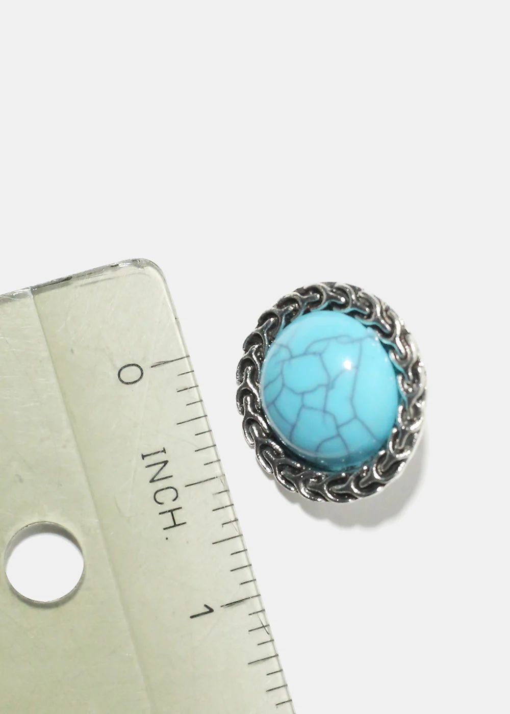 Marble Circle Clip Earrings - Image 7