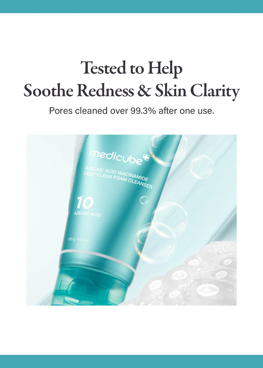 medicube Azelaic Acid Niacinamide Deep Clean Foam Cleanser 120g - Image 2