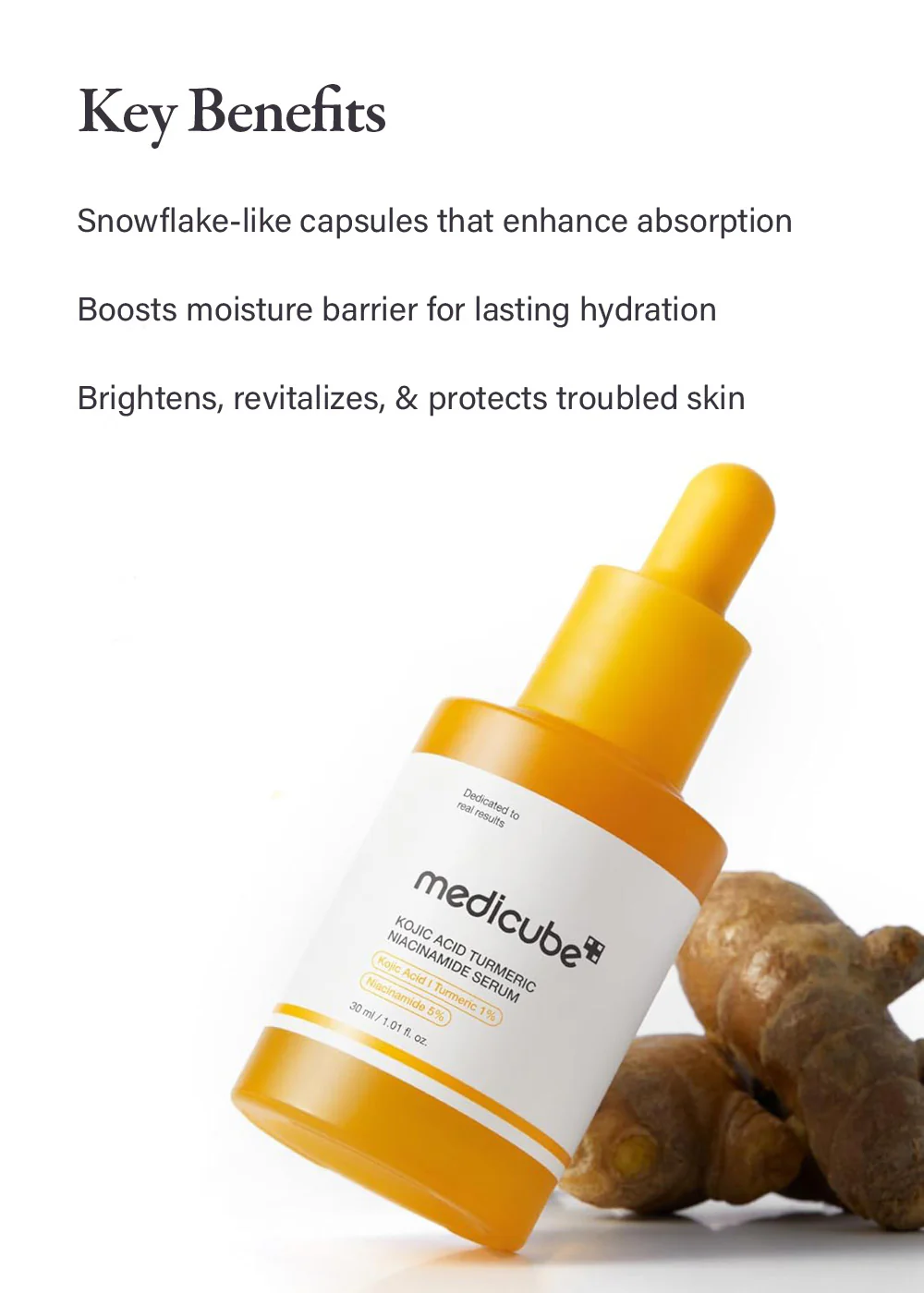medicube Kojic Acid Turmeric Niacinamide Serum 30ml - Image 3