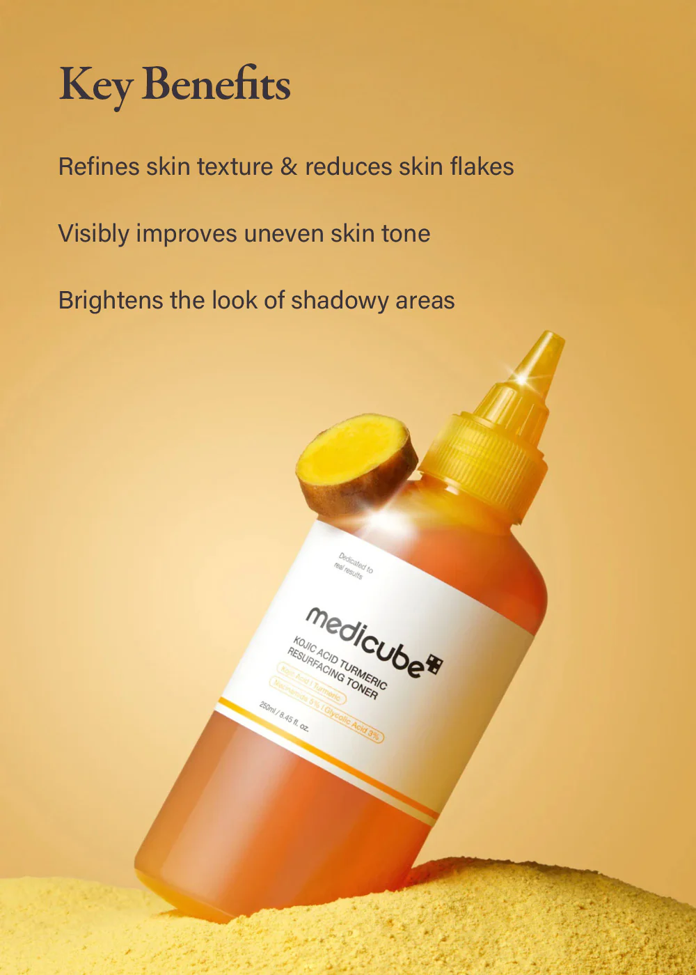 medicube Kojic Acid Turmeric Resurfacing Toner 250ml - Image 3
