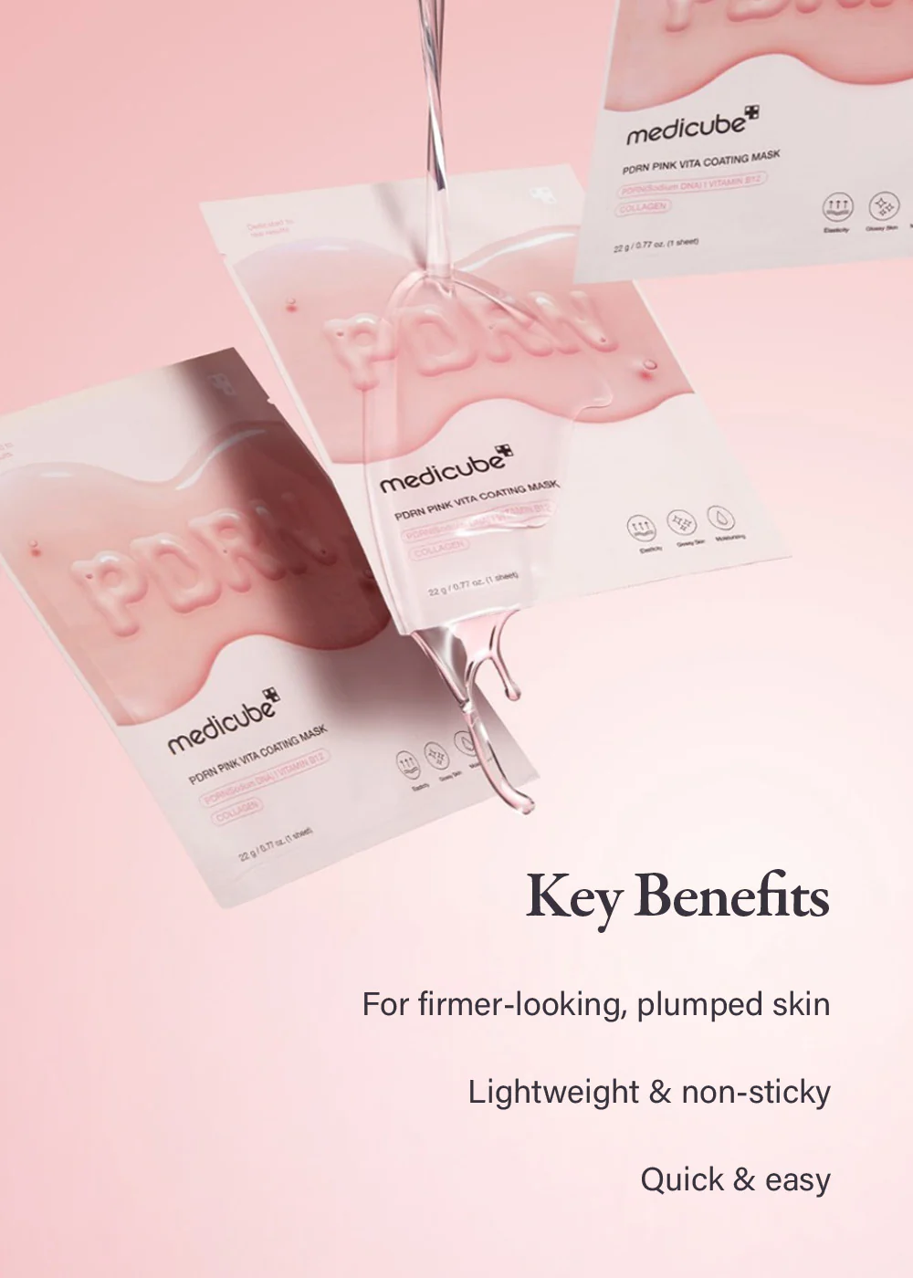 medicube PDRN Pink Vita Coating Mask (1 Mask) - Image 3
