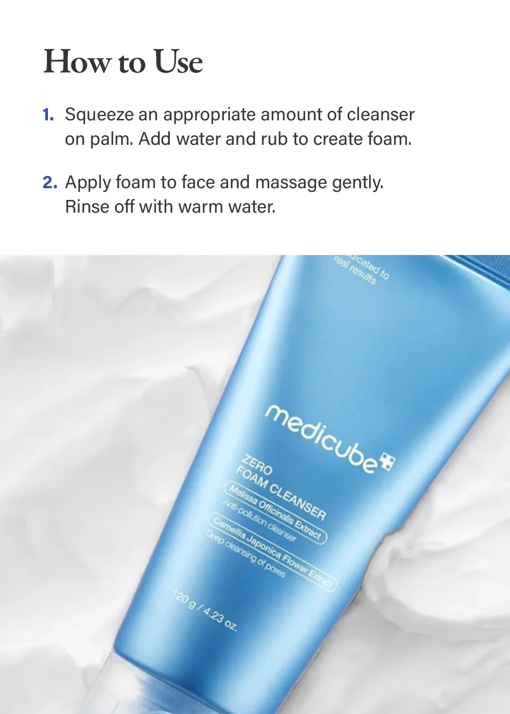 medicube Zero Foam Cleanser 120g - Image 5