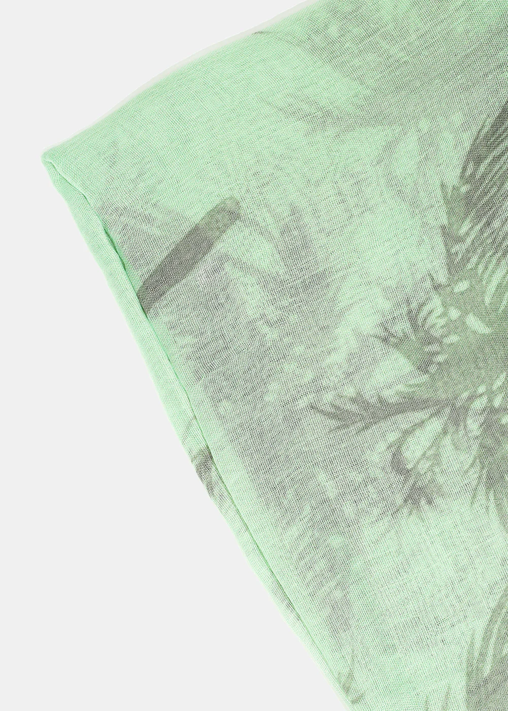 A+ Mint Palm Tree Print Lightweight Scarf - Image 2