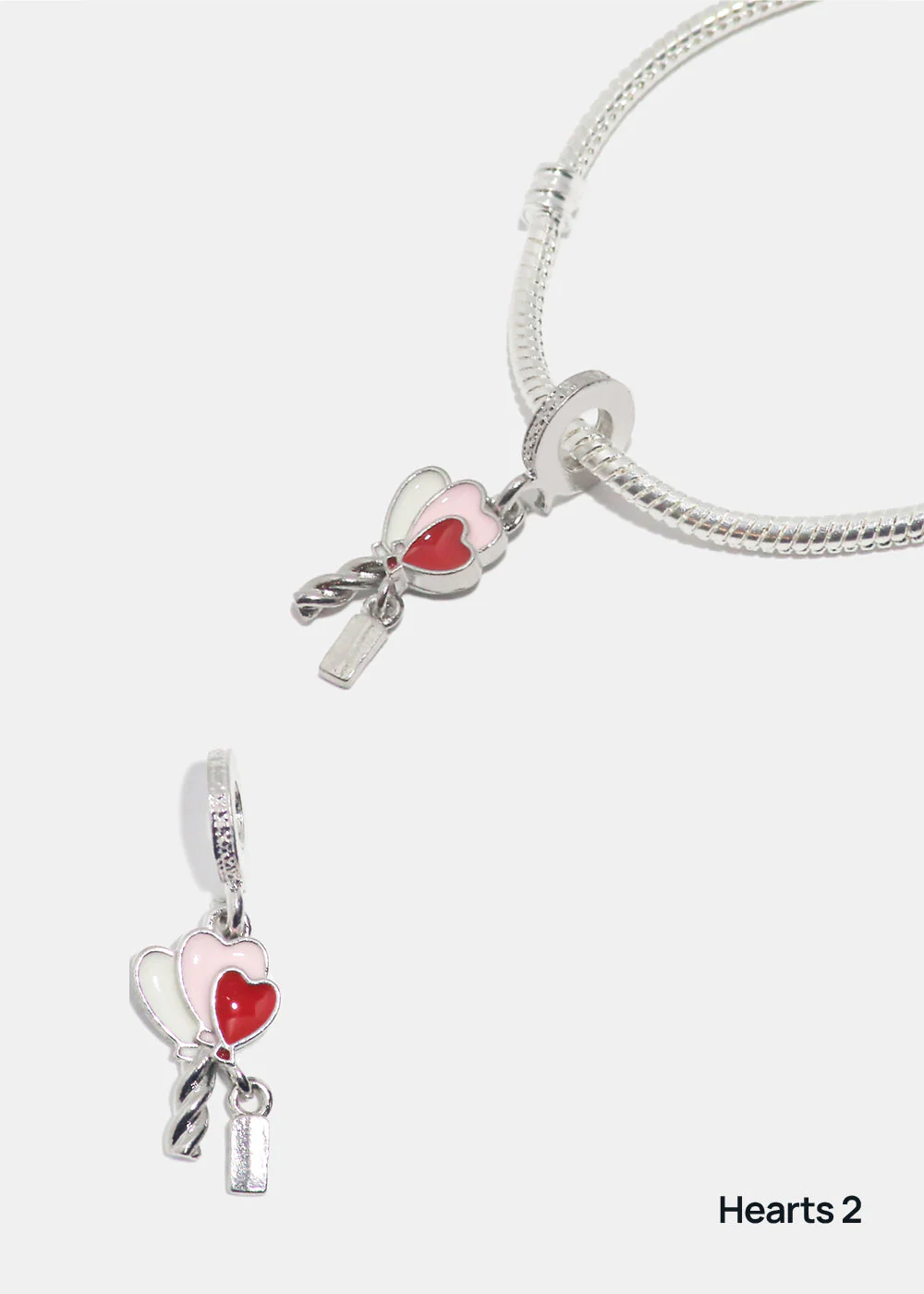 Miss A Bead Charm - Dangling Hearts - Image 8