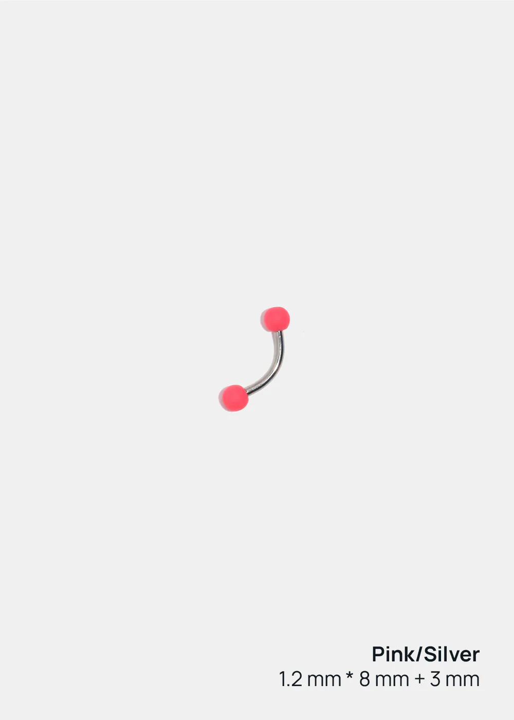 Miss A Body Jewelry - Acrylic Ball Curved Barbell - Image 3