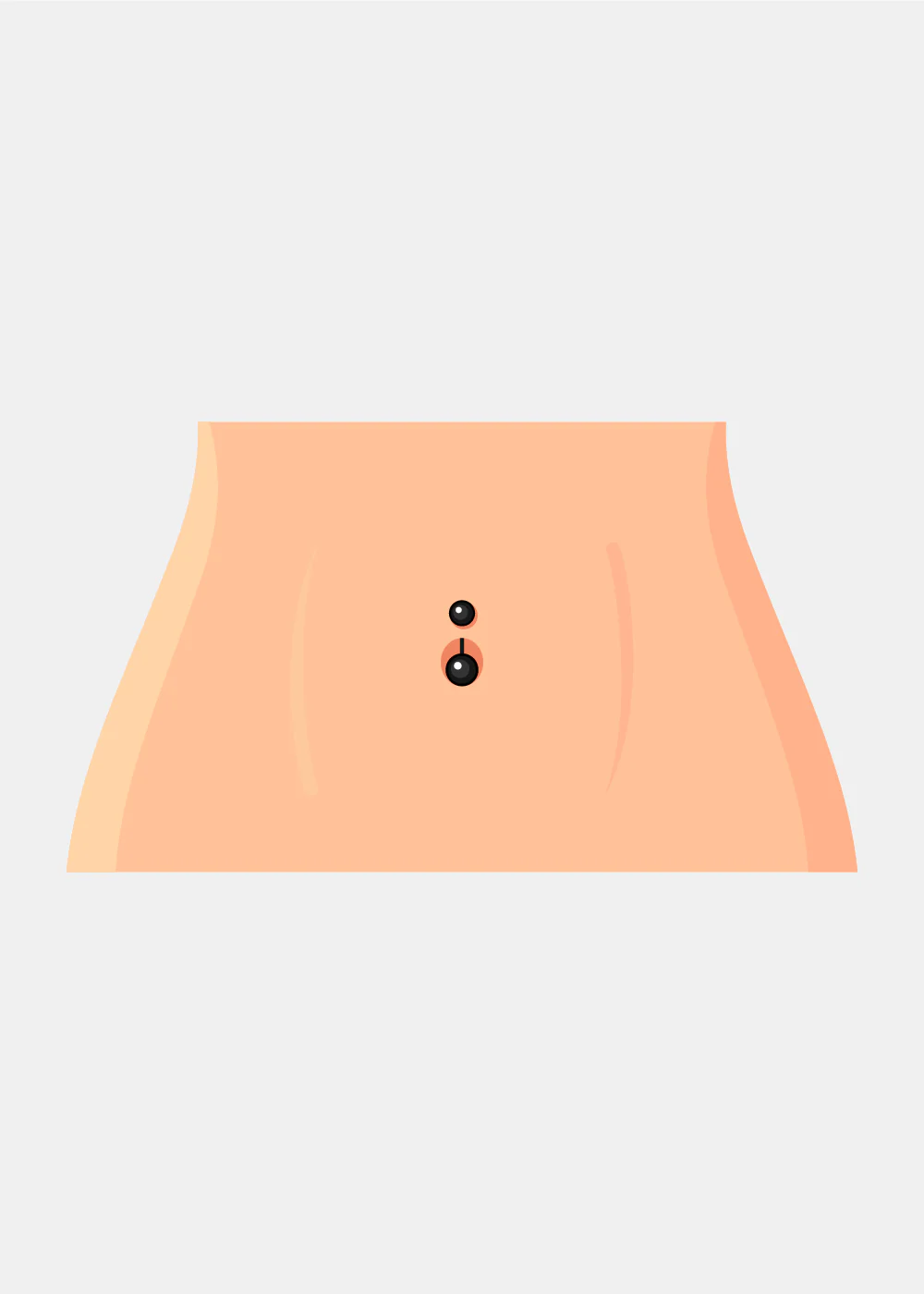Miss A Body Jewelry - Dangle Ball Belly Button Ring - Image 2