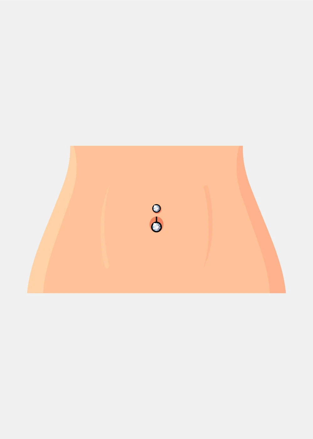 Miss A Body Jewelry - Dangle Belly Button Ring - Image 2