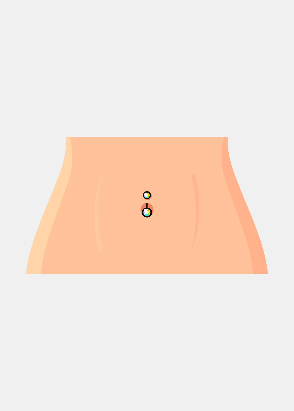 Miss A Body Jewelry - Dangle Belly Button Ring - Image 2